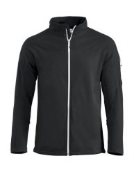Clique Ducan czarna rozpinana kurtka unisex z poliestru szczotkowanego – black. Czarne kurtki CLIQUE, xs, bez wzorów, bez kaptura. Za 233.95 zł.
