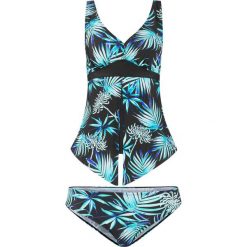 Tankini (2 części) bonprix czarno-turkusowy. Bikini bonprix. Za 79.99 zł.