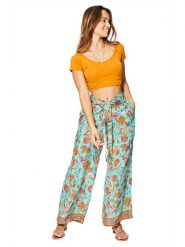 Aller Simplement Spodnie w kolorze turkusowo-pomarańczowym rozmiar: 34-40. Brązowe spodnie materiałowe Aller Simplement, bez wzorów, z materiału, klasyczne, z podwyższonym stanem. Za 43.99 zł.