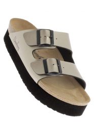 Sunbay Klapki "Edelweiss" w kolorze beżowym rozmiar: 39. Brązowe klapki Sunbay, bez wzorów, klasyczne, z otwartym noskiem, bez obcasa, bez zapięcia. Za 169.95 zł.