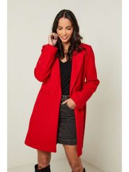 L'armoire de Suzette Płaszcz przejściowy w kolorze czerwonym rozmiar: 38. Czerwone płaszcze L'armoire de Suzette, l, bez wzorów, z wełny, klasyczne, bez kaptura. Za 174.43 zł.