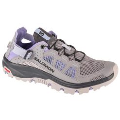 Buty Salomon Techamphibian 5 L47799100 szare. Szare buty trekkingowe bez zapięcia. Za 618.29 zł.