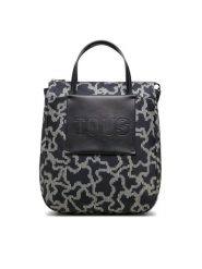 TOUS Plecak Mochila K Pix Soft 2001851551 Czarny. Czarne plecaki tous, bez wzorów, z materiału, bez dodatków. Za 799.99 zł.