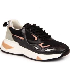 Buty sportowe damskie czarne Vinceza wielokolorowe. Czarne buty treningowe VINCEZA, bez wzorów, bez zapięcia. Za 218.50 zł.