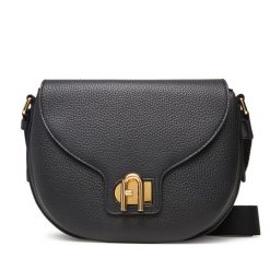 Torebka Furla. Czarne listonoszki Furla, bez wzorów, bez dodatków. Za 1,949.00 zł.