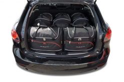 Torby Do Bagażnika Mazda 6 Kombi 2012-2024 5Szt Kjust. Czarne torby podróżne KJUST, bez wzorów, z kauczuku. Za 1,586.00 zł.