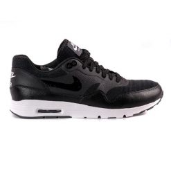 Buty Nike Air Max 1 Ultra Essential. Czarne buty do biegania Nike, bez wzorów, bez zapięcia, do biegania, nike air max. Za 279.99 zł.