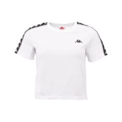 Kappa Inula T-Shirt, damski t-shirt. Białe t-shirty Kappa, m, bez wzorów, z bawełny, sportowe, bez kołnierzyka, bez ramiączek. Za 79.99 zł.