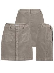 Eight2Nine Spódnica sztruksowa w kolorze szarym rozmiar: XS. Szare spódnice Eight2Nine, xs, bez wzorów, ze sztruksu, mini. Za 57.20 zł.