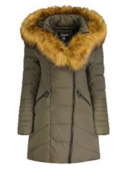 Geographical Norway Kurtka pikowana "Chaya" w kolorze khaki rozmiar: XL. Brązowe kurtki Geographical Norway, xl, z aplikacjami, bez kaptura. Za 203.02 zł.