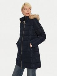 Tommy Hilfiger Kurtka puchowa Heritage WW0WW43234 Granatowy Regular Fit. Niebieskie kurtki Tommy Hilfiger, xs, bez wzorów, z puchu, bez kaptura. Za 799.99 zł.
