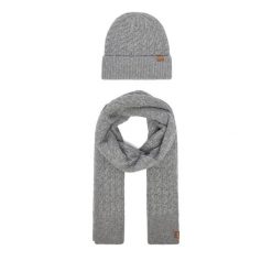 Zestaw szalik i czapka Liu Jo. Szare szaliki i kominy Liu Jo, bez wzorów. Za 339.99 zł.