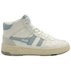 Buty damskie Gola Allcourt High. Białe buty treningowe Gola, bez wzorów, przed kolano, bez zapięcia. Za 592.80 zł.