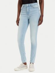 Guess Jeansy W6GA46 D0688 Niebieski Skinny Fit. Niebieskie jeansy Guess, z aplikacjami, z bawełny. Za 524.99 zł.