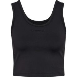Damski tank top Hummel Hiit Intensity. Czarne topy Hummel, bez wzorów, sportowe, bez kołnierzyka, bez ramiączek. Za 240.50 zł.