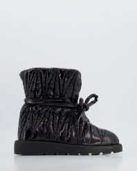 CZARNE ŚNIEGOWCE 660P BLACK. Czarne botki Venezia, bez wzorów, bez obcasa, bez zapięcia. Za 199.00 zł.
