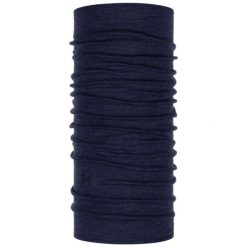Chusta wielofunkcyjna z wełny merynosów Buff Merino Midweight. Niebieskie chusty Buff, bez wzorów, z wełny. Za 145.99 zł.
