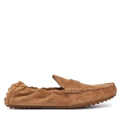 Mokasyny LAUREN RALPH LAUREN. Brązowe mokasyny Lauren Ralph Lauren, bez wzorów. Za 729.99 zł.