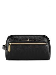 Beverly Hills Polo Club Kosmetyczka BHPC-W1-001-AW24 Czarny. Czarne torebki klasyczne Beverly Hills Polo Club, bez wzorów, z materiału, bez dodatków. Za 89.99 zł.