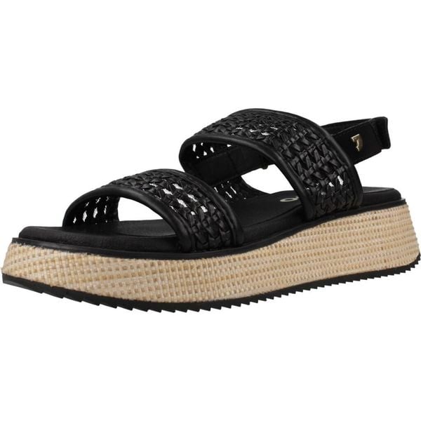 Sandały GIOSEPPO 75489G Czarny. Czarne sandały Gioseppo, bez wzorów, z syntetyku, bez obcasa, bez zapięcia. Za 293.99 zł.
