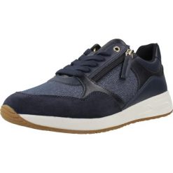 Buty GEOX D BULMYA Niebieski. Niebieskie buty trekkingowe Geox, ze skóry, bez zapięcia. Za 241.99 zł.