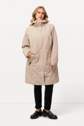 Damskie Kurtka funkcyjna HYPRAR 3 w 1 wodoodporna kieszenie na zamek. Szare kurtki Ulla Popken, plus size, bez wzorów, z materiału. Za 849.99 zł.