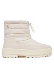 Calvin Klein Śniegowce Vulc Flatform Snowboot Nyl HW0HW03245 Kremowy. Białe śniegowce Calvin Klein, bez wzorów, z materiału, bez zapięcia. Za 489.99 zł.