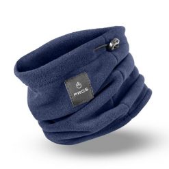 Komin zimowy polarowy PROS model 720. Niebieskie szaliki i kominy PROS, na zimę, bez wzorów, z polaru. Za 35.99 zł.