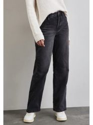 Street One Dżinsy - Comfort fit - w kolorze antracytowym rozmiar: W29/L30. Czarne jeansy Street One, l, bez wzorów, z materiału, street, z podwyższonym stanem. Za 175.67 zł.