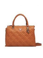 Guess Torebka Adelasia HWQL96 58060 Brązowy. Brązowe torebki klasyczne Guess, z aplikacjami, ze skóry, bez dodatków. Za 489.99 zł.