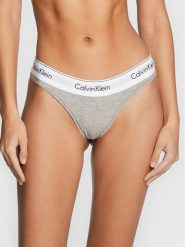 Calvin Klein Underwear Figi brazylijskie 000QF5981E Szary. Szare figi Calvin Klein Underwear, bez wzorów, z bawełny. Za 89.00 zł.