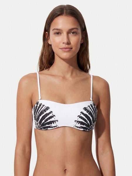 Fracomina Góra od bikini FV26SR1004J493J4 Biały. Białe bikini Fracomina, bez wzorów, z syntetyku. Za 172.99 zł.