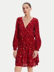 Pepe Jeans Sukienka codzienna Cecile PL953669 Czerwony Regular Fit. Czerwone sukienki Pepe Jeans, na co dzień, m, bez wzorów, z jeansu, bez kołnierzyka, bez ramiączek, proste. Za 279.99 zł.