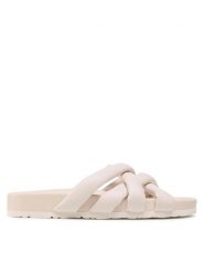 Jenny Fairy Klapki LS5700-03 Beżowy. Brązowe klapki Jenny Fairy, bez wzorów, ze skóry, bez obcasa, bez zapięcia. Za 82.99 zł.