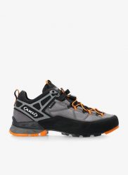 Buty podejściowe damskie AKU Rock DFS II GTX. Szare buty trekkingowe Aku, z gore-texu, bez zapięcia. Za 845.89 zł.