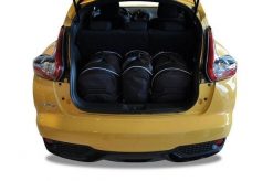 Torby Do Bagażnika Nissan Juke 2010-2019 3Szt Kjust. Czarne torby podróżne KJUST, bez wzorów, z kauczuku. Za 944.00 zł.