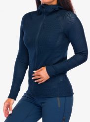 Bluza do biegania damska Houdini Pace Flow Houdi. Niebieskie bluzy z kapturem Houdini, l, bez wzorów, z materiału, bez kaptura, do biegania. Za 751.45 zł.