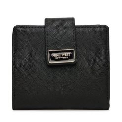 Portfel Nine West. Czarne portfele Nine West, bez wzorów. Za 69.99 zł.