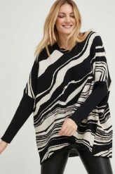 Answear Lab sweter damski kolor czarny. Czarne swetry Answear Lab, m, bez wzorów, z dzianiny, bez ramiączek. W wyprzedaży za 214.99 zł.