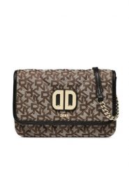 DKNY Torebka Delphine Flp Cbody R23EFK74 Beżowy. Brązowe listonoszki DKNY, bez wzorów, z materiału, bez dodatków. Za 1,349.00 zł.