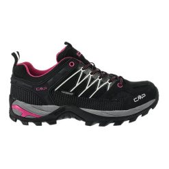 Buty trekkingowe damskie CMP Rigel Low WP. Czarne buty trekkingowe CMP, bez wzorów, z materiału, bez zapięcia, outdoorowe. Za 536.00 zł.