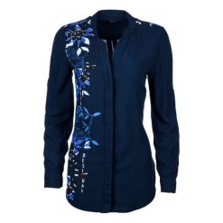 Desigual Koszula Damska M Ciemny Niebieski. Koszule marki Desigual. W wyprzedaży za 255.00 zł.