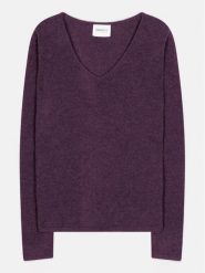 Perfect Cashmere Kaszmirowy sweter "Shannon" w kolorze fioletowym rozmiar: L. Różowe swetry Perfect Cashmere, l, bez wzorów, z kaszmiru, bez ramiączek. Za 221.49 zł.