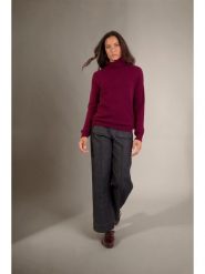 Perfect Cashmere Kaszmirowy sweter "Nethan" w kolorze bordowym rozmiar: L. Czerwone swetry Perfect Cashmere, l, bez wzorów, z kaszmiru, bez ramiączek. Za 391.99 zł.