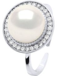 Pearline Srebrny pierścionek z perłami i cyrkoniami rozmiar: onesize. Białe pierścionki Pearline, z cyrkonią, srebrne. Za 304.99 zł.