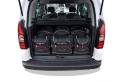 Torby Do Bagażnika Citroen Berlingo 2008-2018 6Szt Kjust. Czarne torby podróżne KJUST, bez wzorów, z kauczuku. Za 1,722.00 zł.