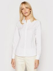Marc O'Polo Koszula B01 1457 42563 Biały Slim Fit. Białe koszule Marc O'Polo, bez wzorów, z bawełny, biznesowe, bez kołnierzyka, bez ramiączek. Za 229.99 zł.