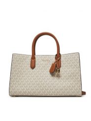 MICHAEL Michael Kors Torebka Scarlett Medium Signature Logo Satchel 30F4GETS2B Beżowy. Brązowe torebki klasyczne MICHAEL Michael Kors, bez wzorów, ze skóry, bez dodatków. Za 1,099.00 zł.