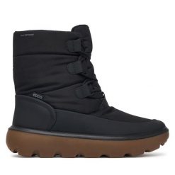 Śniegowce ECCO. Czarne śniegowce ECCO, bez wzorów, bez zapięcia. Za 849.99 zł.