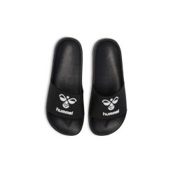 Klapki Hummel HML ESSENTIAL. Czarne klapki Hummel, bez wzorów, sportowe, bez obcasa, bez zapięcia. Za 136.50 zł.